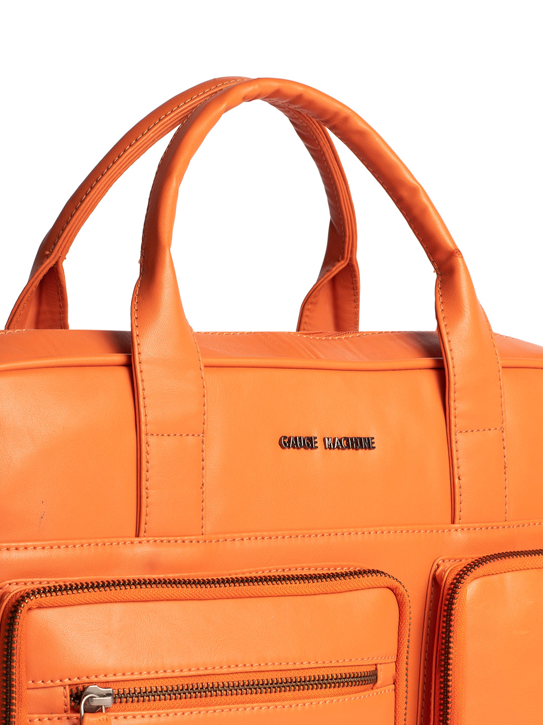 Gauge Machine 16" Orange Laptop Bag with Detachable Strap