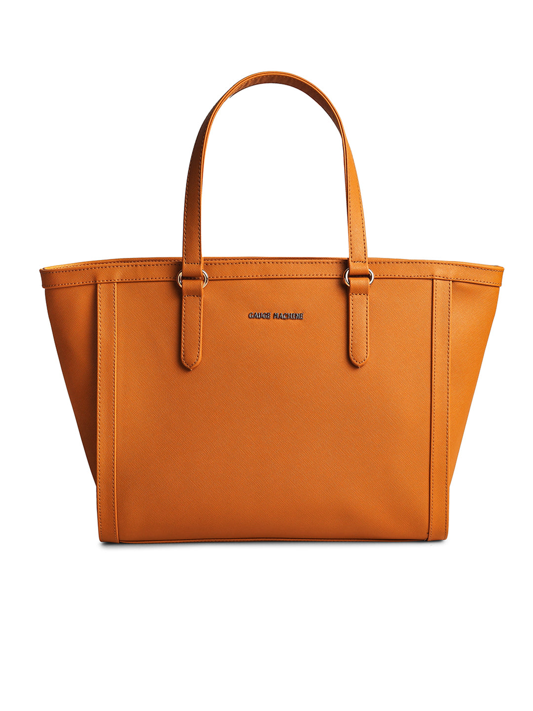 Gauge Machine Mustard Saffiano Symphony Tote Bag