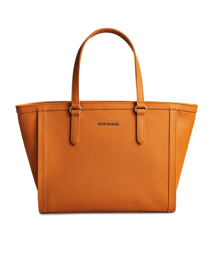 Gauge Machine Mustard Saffiano Symphony Tote Bag