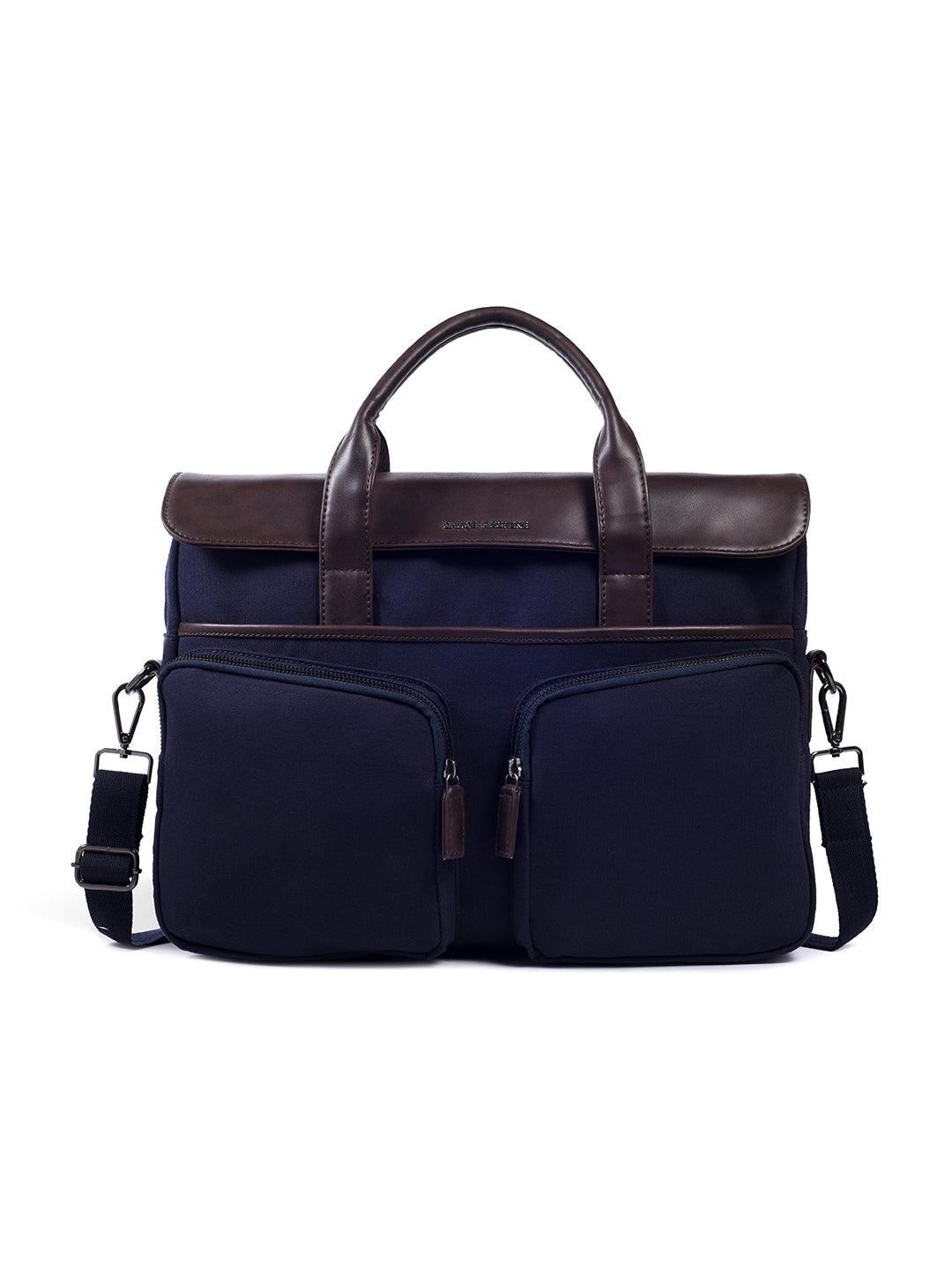 Gauge Machine 16" Navy Laptop Bag with Detachable Strap
