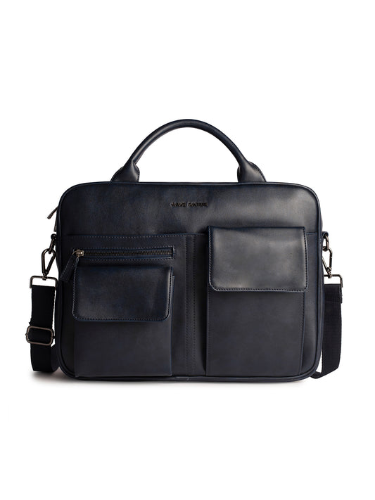 Gauge Machine 16" Navy Laptop Bag with Detachable Strap