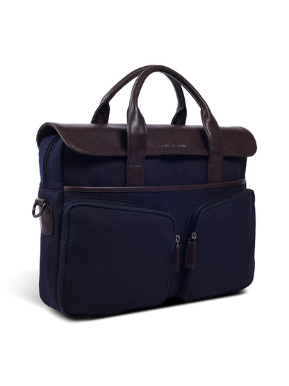 Gauge Machine 16" Navy Laptop Bag with Detachable Strap