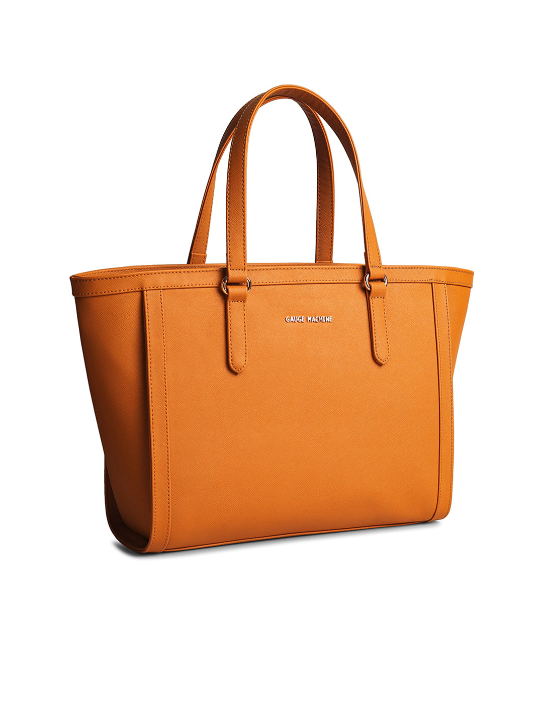 Gauge Machine Mustard Saffiano Symphony Tote Bag