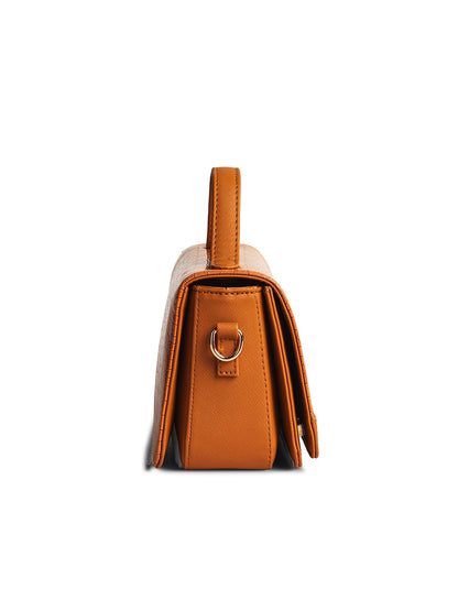 Gauge Machine Plush Tan Sling Hand Bag