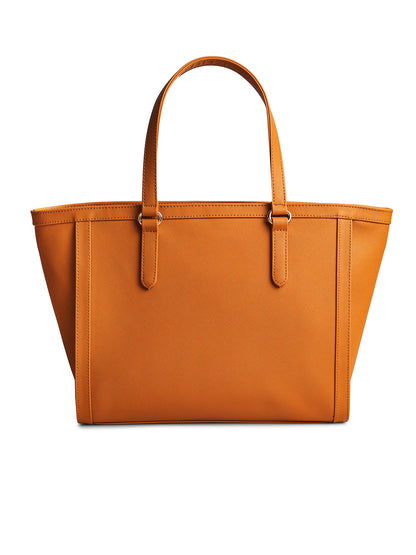 Gauge Machine Mustard Saffiano Symphony Tote Bag