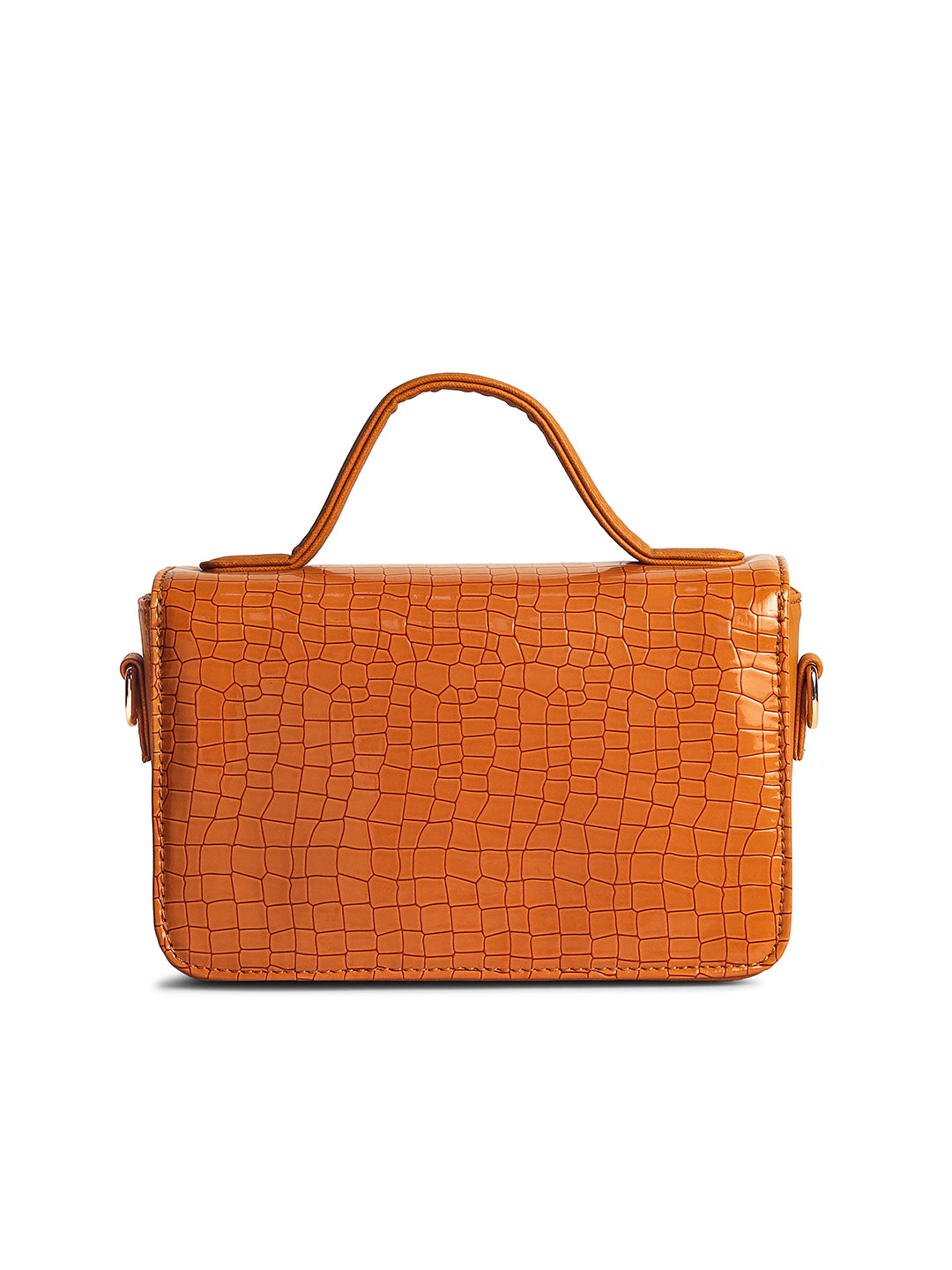 Gauge Machine Plush Tan Sling Hand Bag