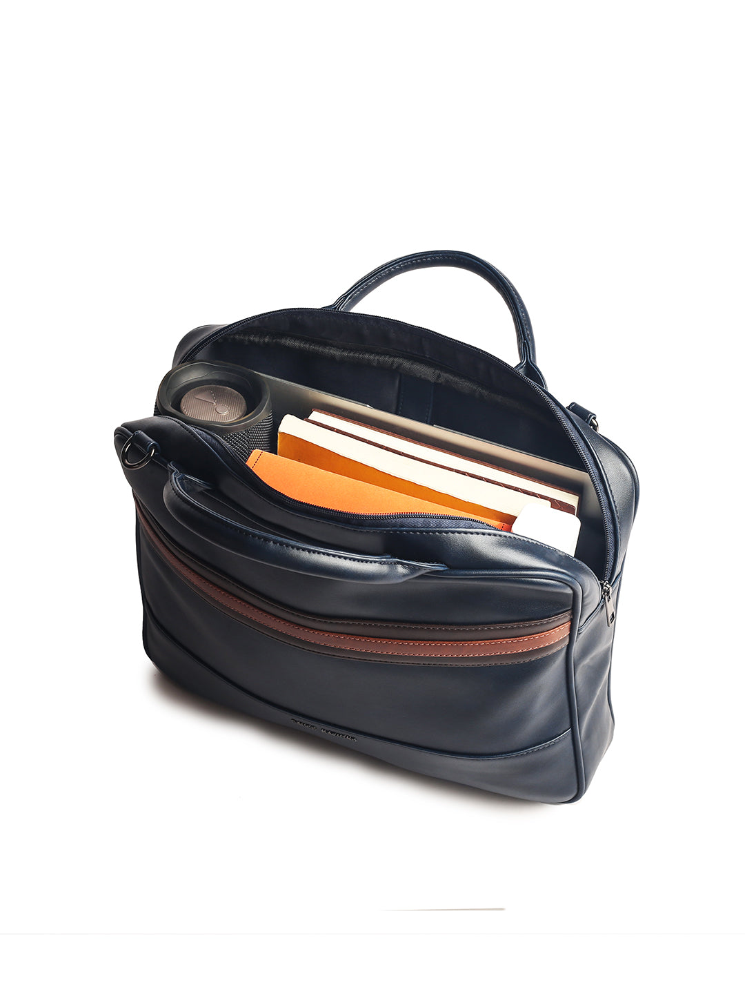 Gauge Machine 16" Navy Appointee Laptop Bag with Detachable Strap
