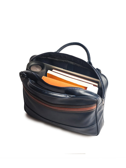Gauge Machine 16" Navy Appointee Laptop Bag with Detachable Strap
