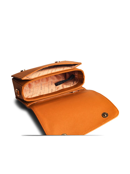 Gauge Machine Plush Tan Sling Hand Bag
