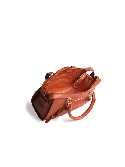 Urban Elegance Tan Bowling Handbag