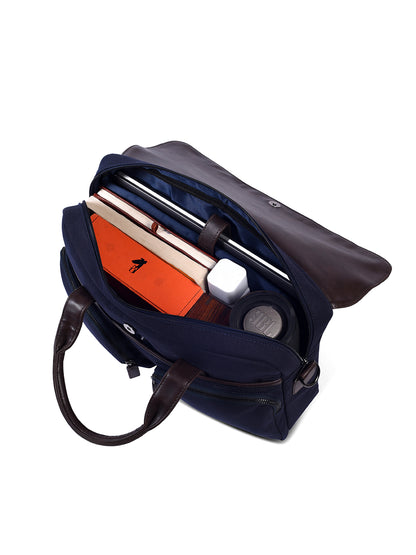 Gauge Machine 16" Navy Laptop Bag with Detachable Strap