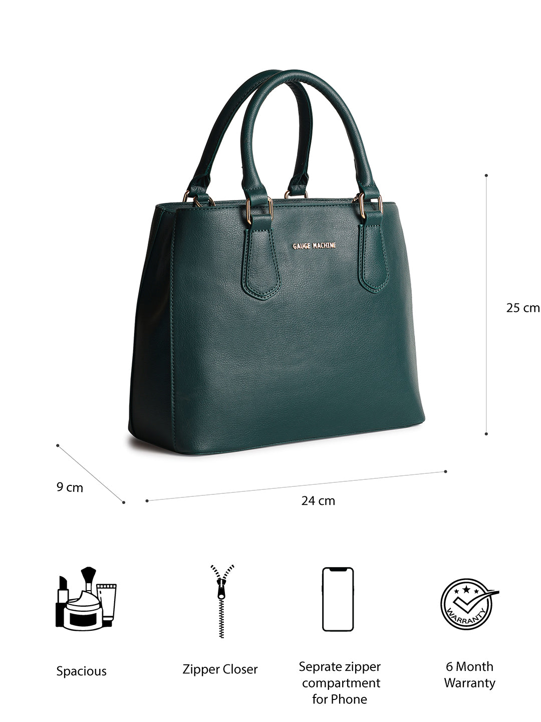 Mystique melange Green Handbag