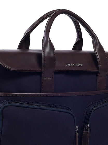 Gauge Machine 16" Navy Laptop Bag with Detachable Strap
