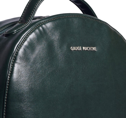 Gauge Machine Sap Green Backpack with Blue Kangaroo Pouch