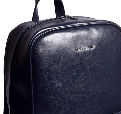 Gauge Machine Navy Blue Backpack with Front Pocket