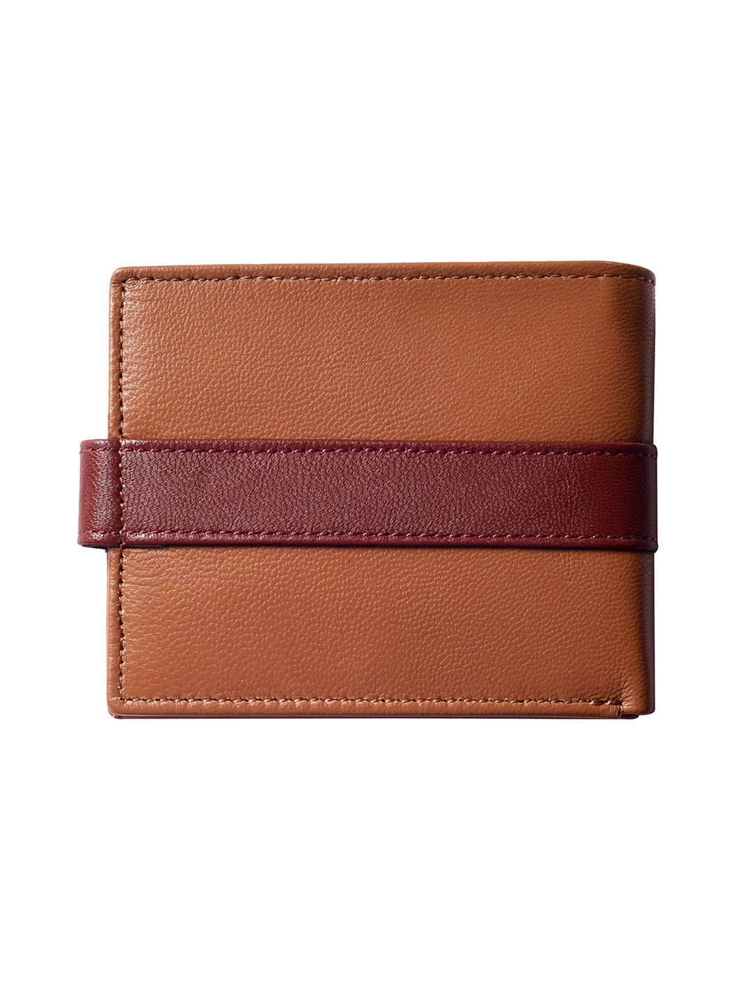 Colour Block Bi-fold wallet with magnet closer