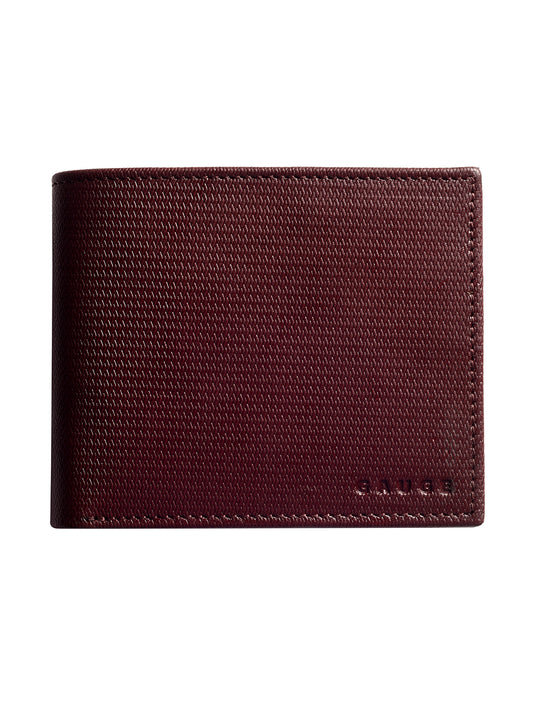 Brown Honeycomb Textured Bi-fold  wallet