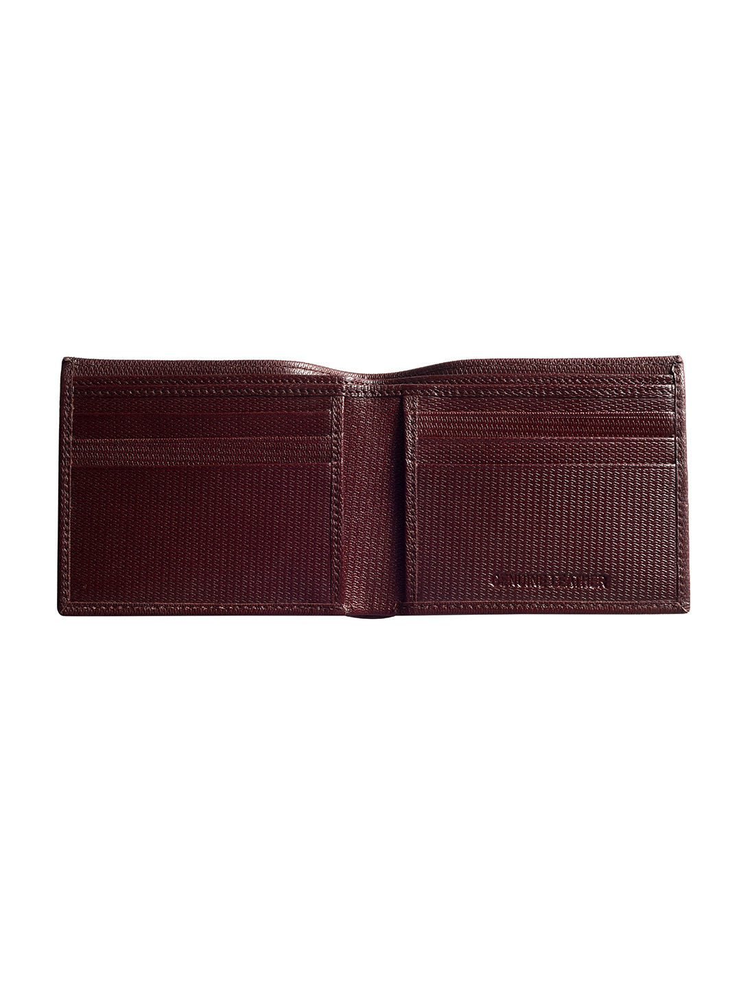 Brown Honeycomb Textured Bi-fold  wallet