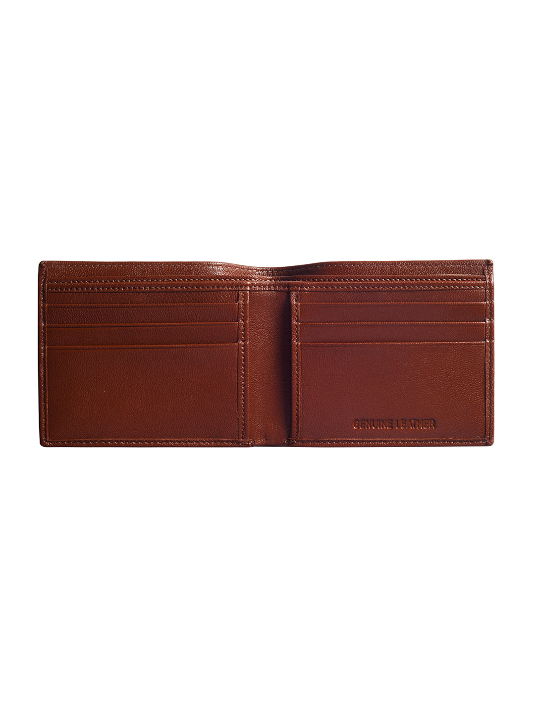 Brown Seam burnished Bi-fold  wallet