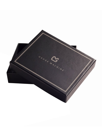 Brown Seam burnished Bi-fold  wallet