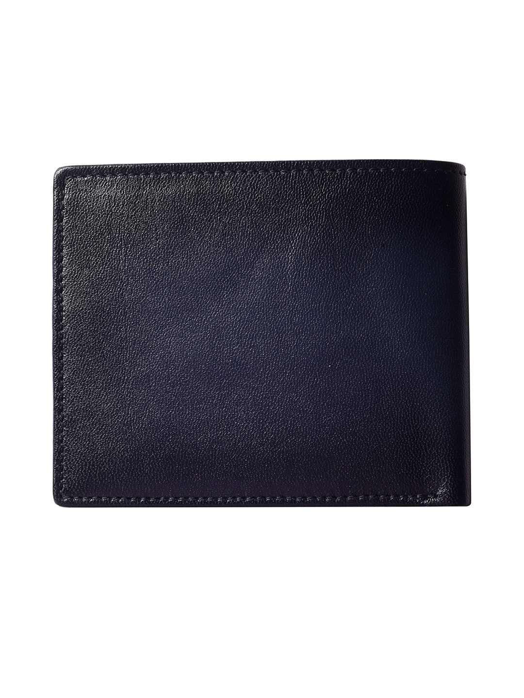 Navy Seam burnished Bi-fold  wallet