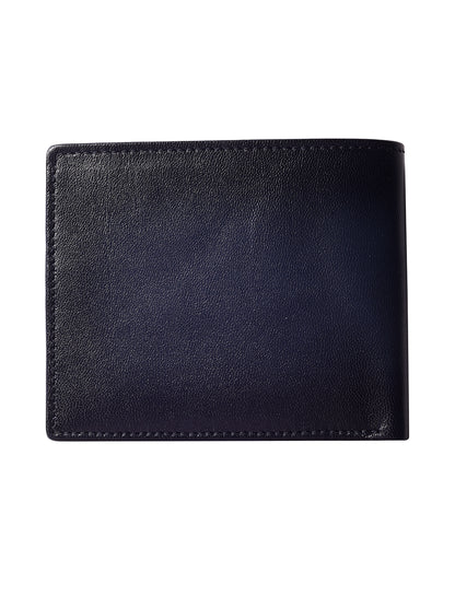 Navy Seam burnished Bi-fold  wallet