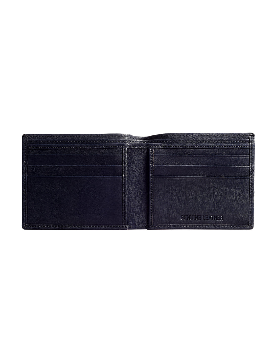 Navy Textured Bi-fold  wallet